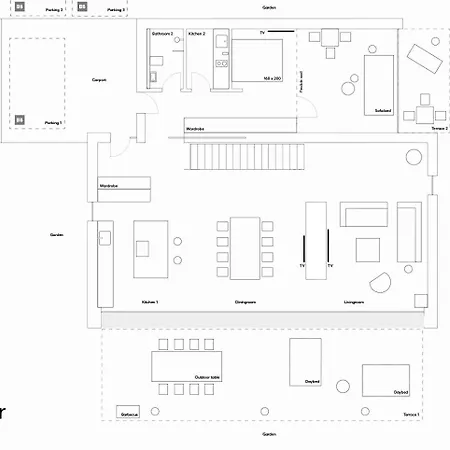 Prázdninový dům B8 - Exklusive Architektenvilla Fuer 4-10 Personen, *